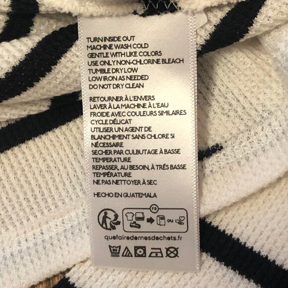 NWOT BDG Urban Outfitters Black White Willow Boatneck Long Sleeve Thermal Top - Picture 10 of 12